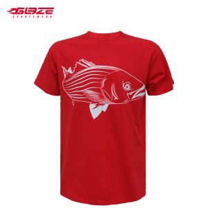 Baju T Merah Rekaan Fesyen